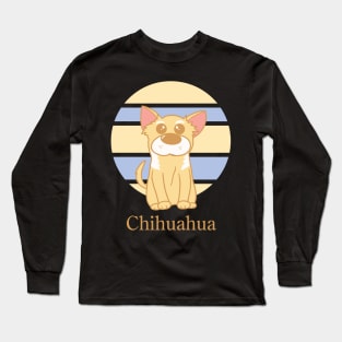 Cute Dogs illustrations - Chihuahua Long Sleeve T-Shirt